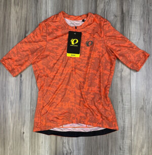 Pearl Izumi Womens Attack Short Sleeve Jersey Fiery Coral Waverock Medium NEW